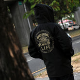 May club -【WESTRIDE】CYCLE HOODIE WINDBREAKER:A WAY OF LIFE(BLACK)